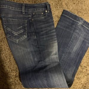 Stetson jeans. 2 long. Starched.